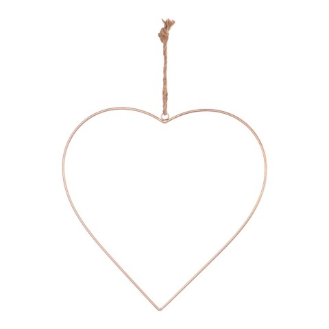 CUORE METALLO 38CM ORO